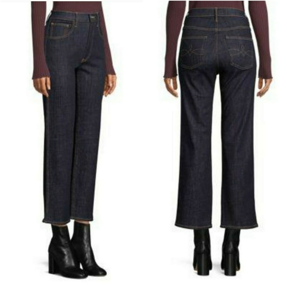 3x1 DENIM // joni wide leg cropped jeans in river - Picture 9 of 16